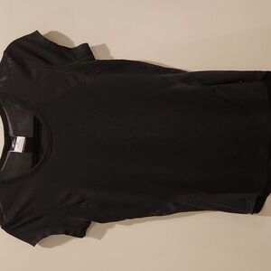 Nike Dry Fit Black Short Sleeve Mesh Top Blouse